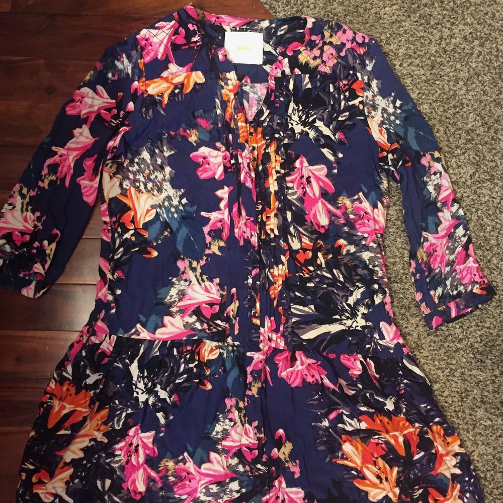 Anthropologie Dress, pockets, floral